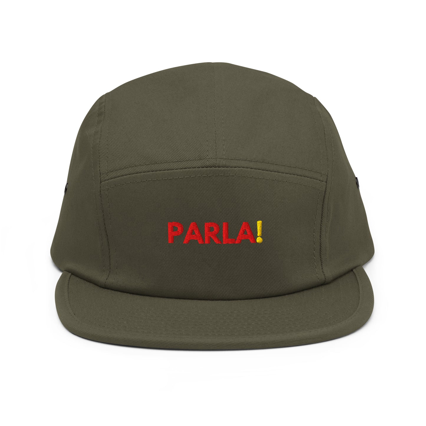 "Parla!" - Casqueta 5 panèls oliva