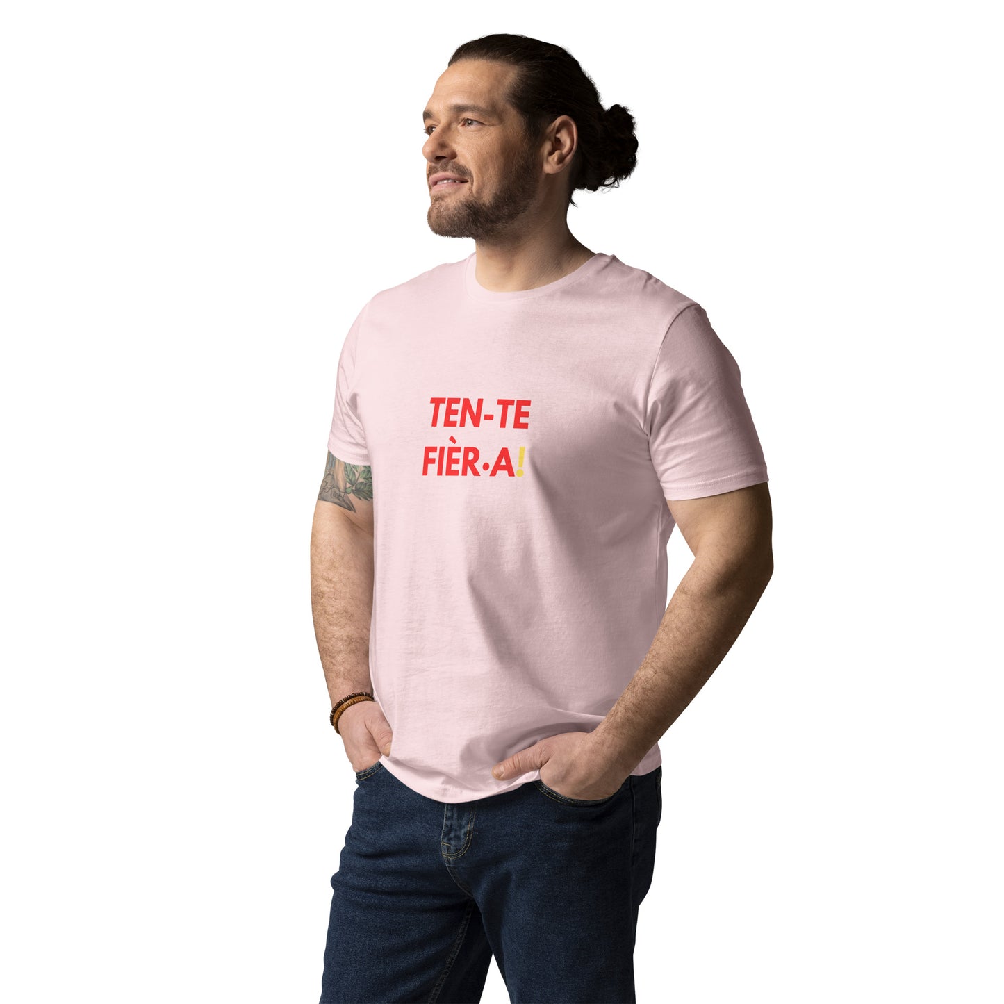 "Ten-te fièr·a!" - Camiseta ròsa