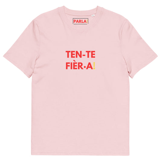 "Ten-te fièr·a!" - Camiseta ròsa