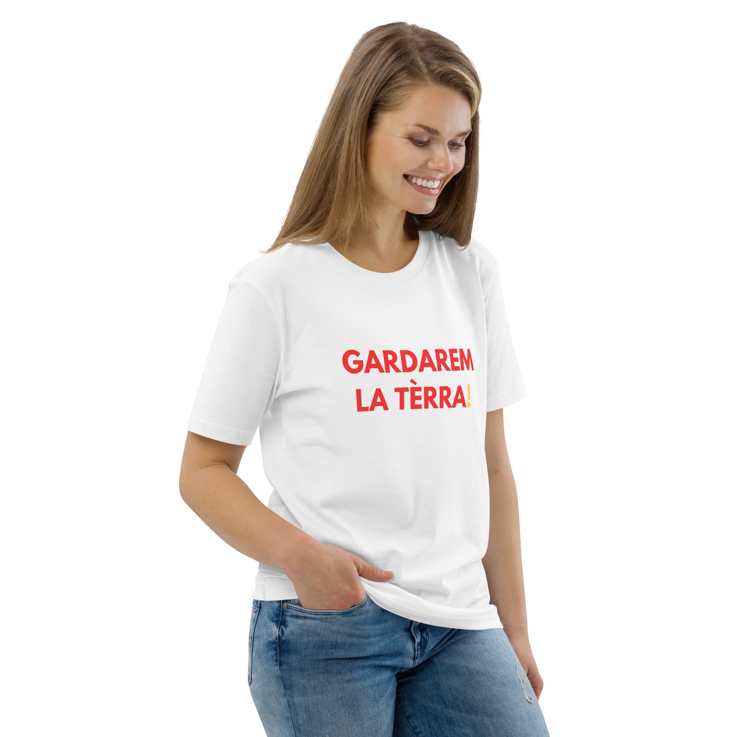 "Gardarem la tèrra! - Camiseta blanca